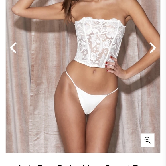Fleur du Mal White Lace Bandeau